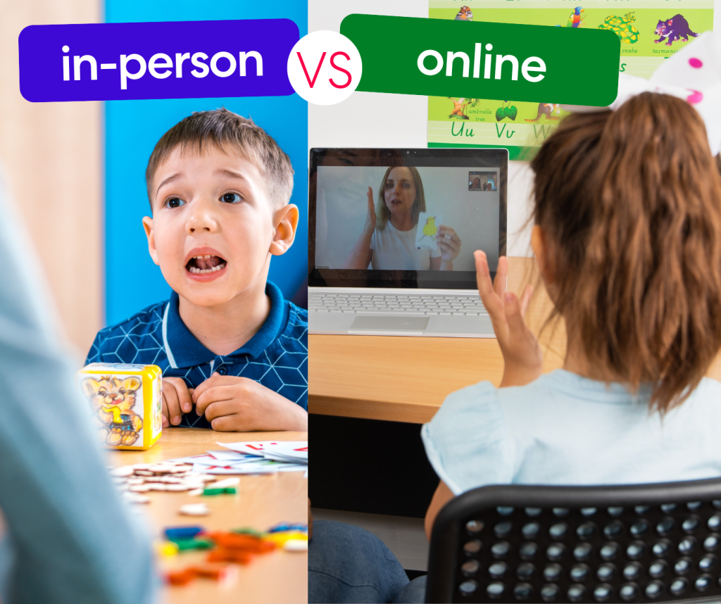 Telehealth vs. In-Person Speech Pathology