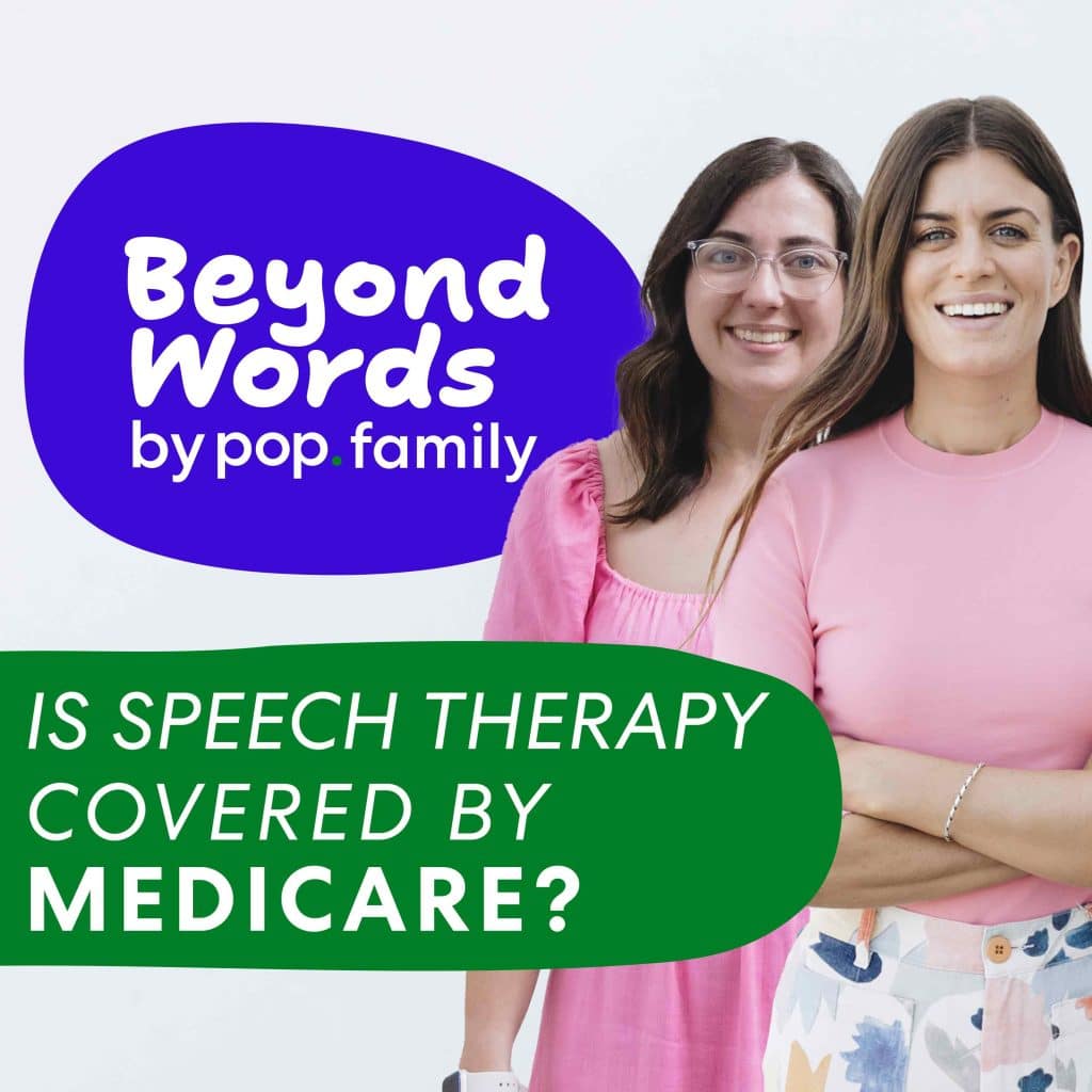 Speech Pathologist's Monique and Heidi standing next to text that says "Is Speech Therapy Covered by Medicare"