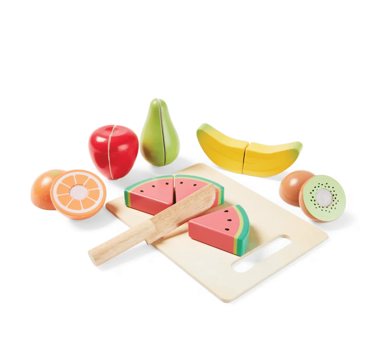 8 Piece Wooden Fruit Cutting Set sold by Kmart
