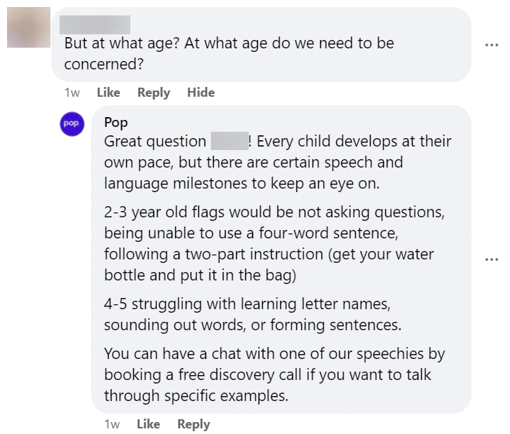 At what age do we need to be concerned?